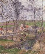 Camille Pissarro The banks of the Viosne at Osny USA oil painting artist